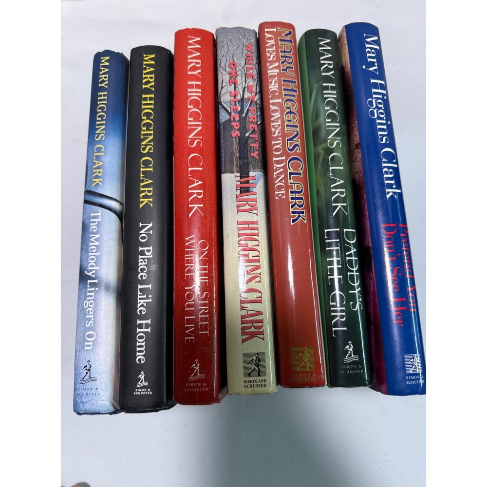 Mary Higgins Clark Hardcover Book Lot of 7 Mystery Suspense Thriller Novels
